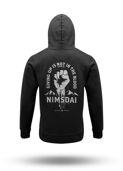 Giving Up Is Not In The Blood  Hoodie V1 (Black)